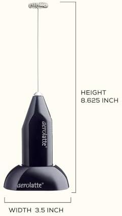 Black Handheld Frother with Stand — photo 3