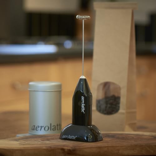 Black Handheld Frother with Stand — photo 4