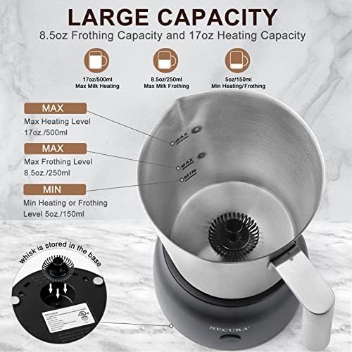 Modern stainless steel hot and cold foam maker — photo 5