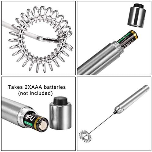 Mini portable battery operated stainless steel mixer — photo 4