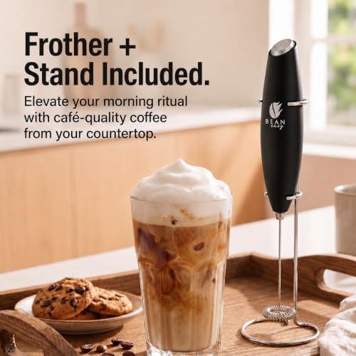 Black high speed handheld coffee mixer — photo 3
