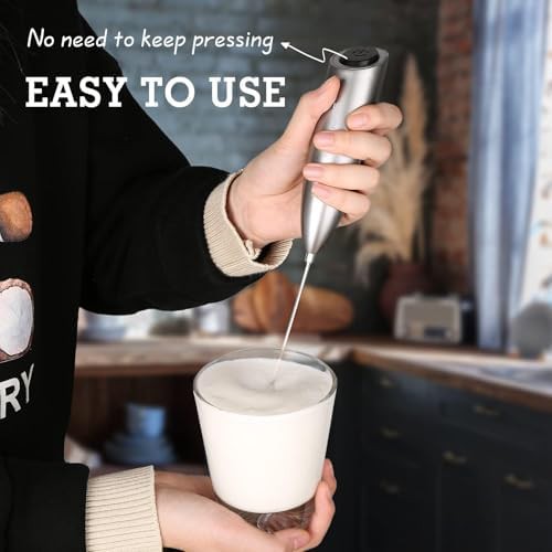 Handheld battery operated milk foam maker — photo 3