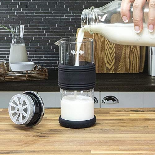 Manual glass jar milk frother — photo 3