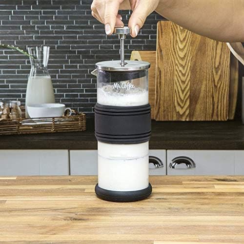 Manual glass jar milk frother — photo 4