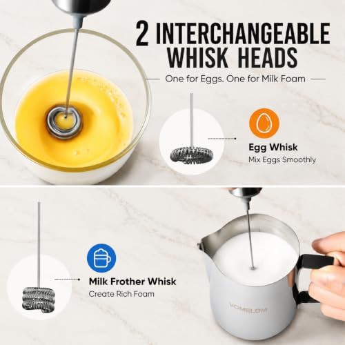 Silver travel battery operated milk mixer — photo 4