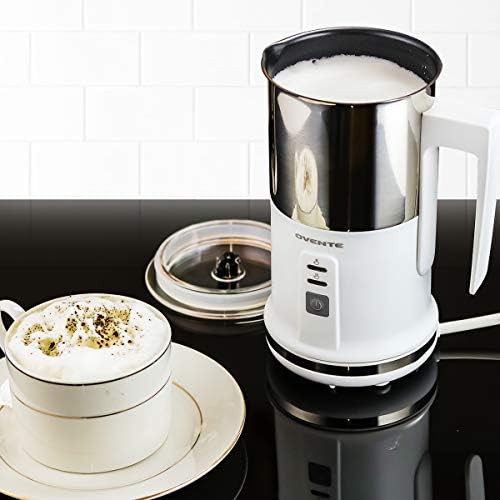 White automatic shutoff milk frother — photo 4