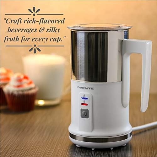 White automatic shutoff milk frother — photo 5