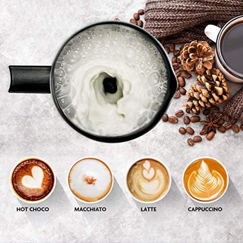 Black automatic shutoff milk frother — photo 4