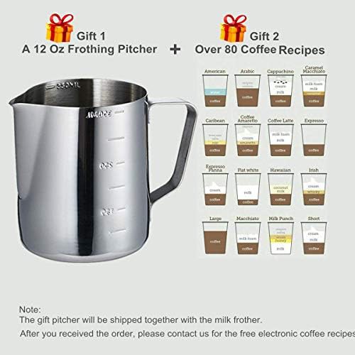 Silver mini battery operated drink mixer — photo 4