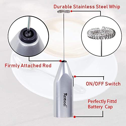 Silver Handheld Stainless Steel Foam Maker — photo 5
