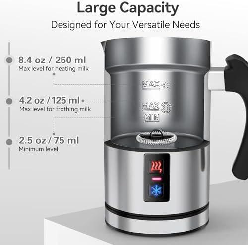 Stainless steel four in one electric frother — photo 4