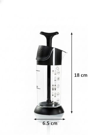 Manual Black Handheld Milk Mixer 6.8 oz — photo 3