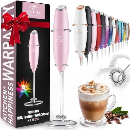 Innocent pink handheld mixer with titanium motor