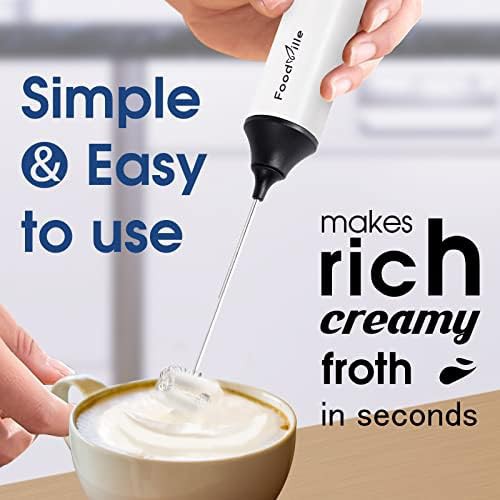 White Rechargeable Frother with Balloon Whisk — photo 5