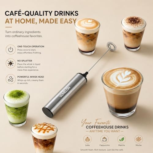 Rechargeable two speed mini travel frother — photo 3