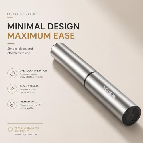 Rechargeable two speed mini travel frother — photo 4