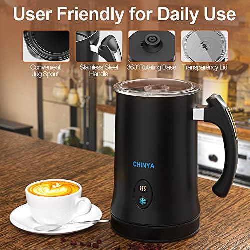 Automatic black milk steamer and warmer — photo 4