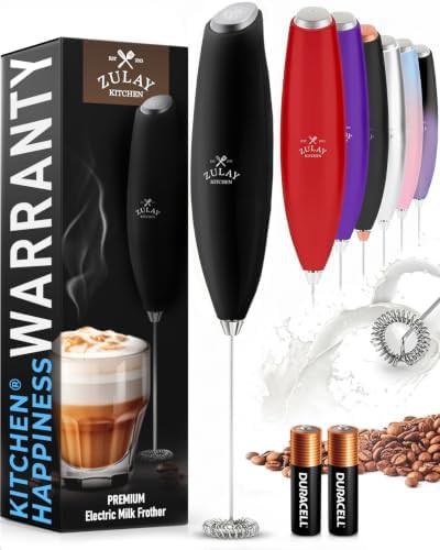 Black Handheld Electric Whisk and Drink Mixer