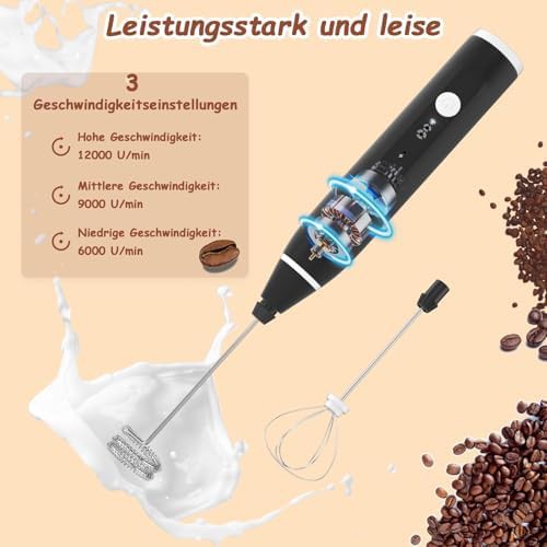 USB Rechargeable Handheld Frother with Dual Whisks — photo 3