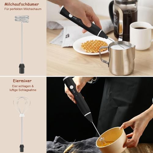 USB Rechargeable Handheld Frother with Dual Whisks — photo 4