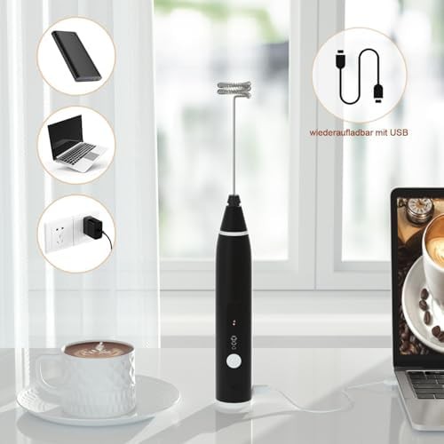 USB Rechargeable Handheld Frother with Dual Whisks — photo 5