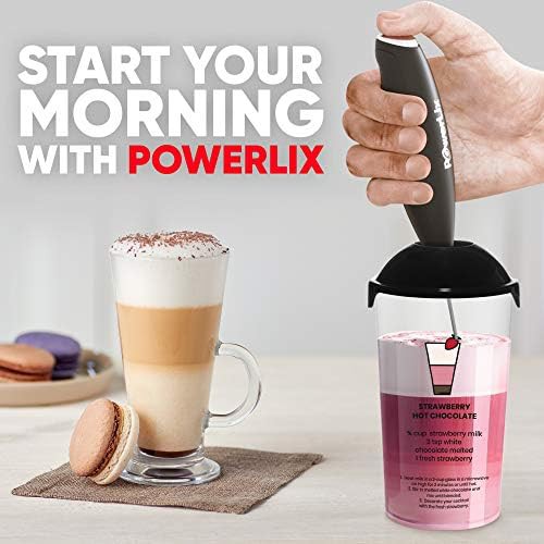 Handheld double whisk frother with foamer cup — photo 3