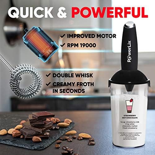Handheld double whisk frother with foamer cup — photo 4
