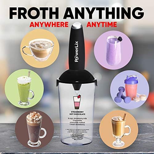 Handheld double whisk frother with foamer cup — photo 5