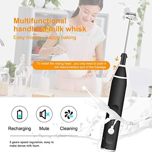 Gbivbe rechargeable handheld cappuccino drink mixer — photo 5
