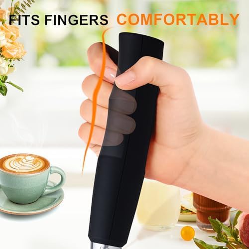 Stainless steel rechargeable handheld frother — photo 4