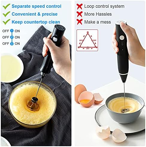 Rechargeable Three Speed Handheld Frother — photo 5