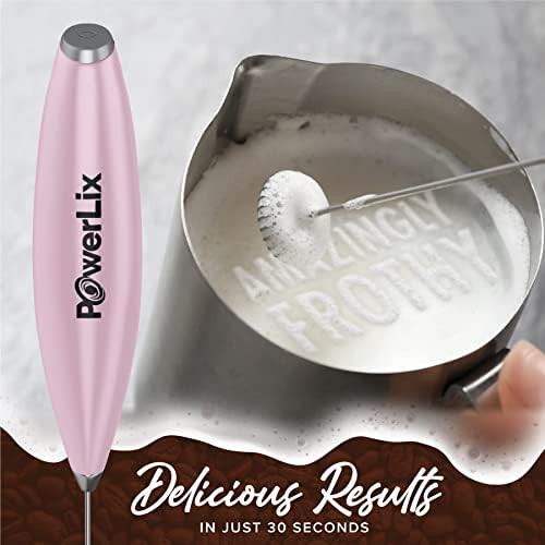 Light pink handheld whisk with stainless steel stand — photo 5