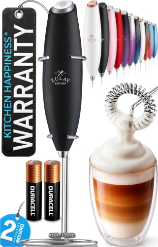 Powerful Milk Frother Wand With Duracell Batteries - Ultra Fast