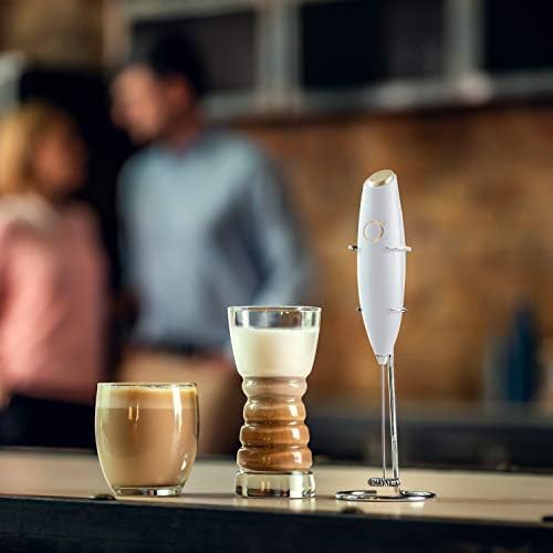 White and gold high speed electric frother — photo 4
