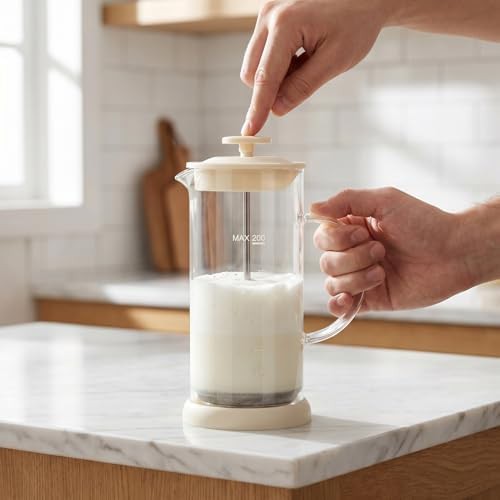 Manual glass pitcher with press technology — photo 3