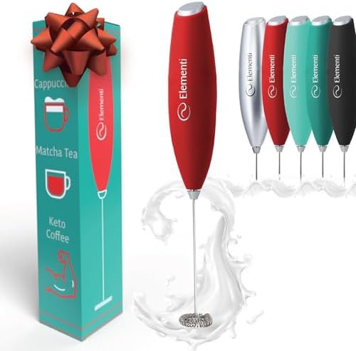 Red mini electric drink stirrer wand