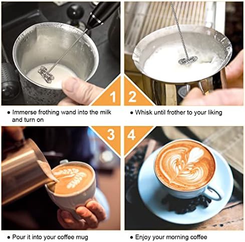Black mini rechargeable electric coffee wand — photo 4