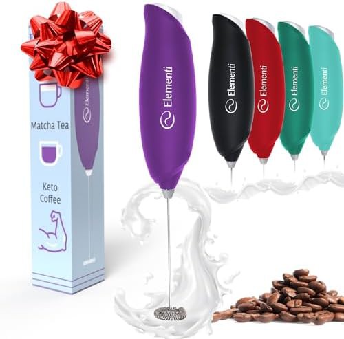 Purple matcha whisk handheld stirrer
