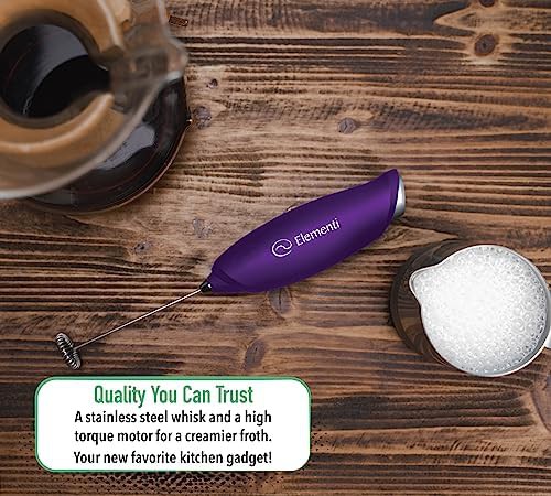 Purple matcha whisk handheld stirrer — photo 5