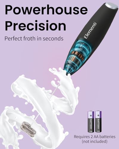 Black mini handheld double whisk wand — photo 3