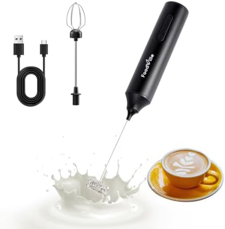 Black Rechargeable Handheld Foam Maker