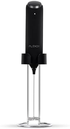Wireless handheld milk frother with stand