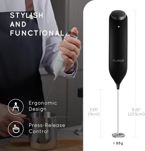 Wireless handheld milk frother with stand — photo 3