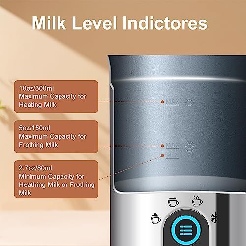 Automatic stainless steel milk steamer 300ml — photo 3