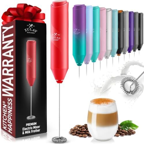 Apple red stainless steel froth mate