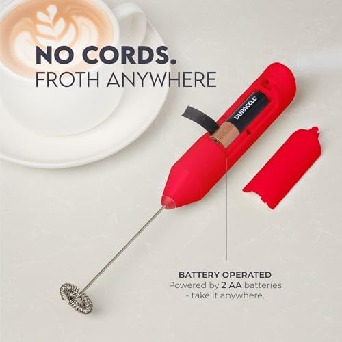 Apple red stainless steel froth mate — photo 4
