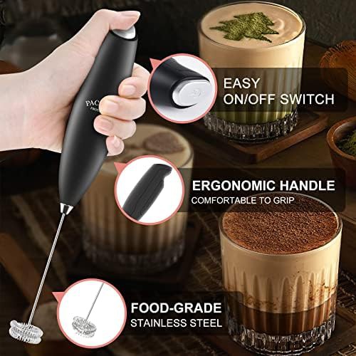 Portable double whisk electric foam maker — photo 5