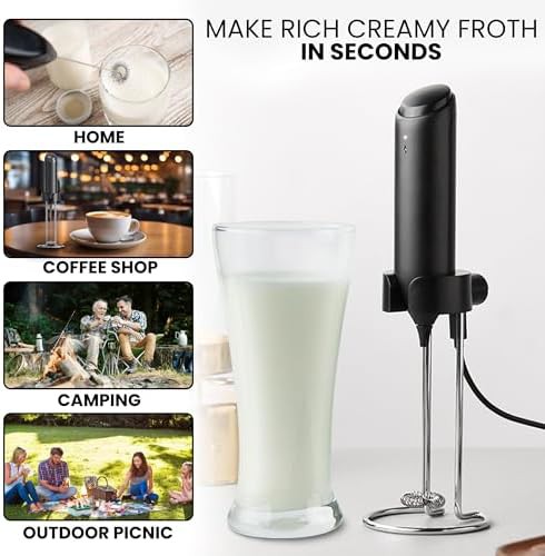 Rechargeable Wand Frother with Stand — photo 4