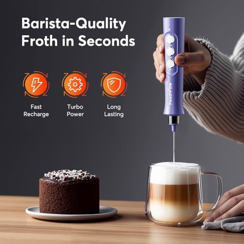 Ultra Violet Rechargeable Handheld Frother — photo 3