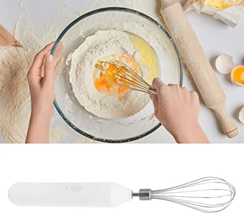 White USB charging milk frother — photo 3